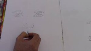 Malerei/Zeichnung - Portrait Basics - erstes Gesicht zeichnen (Level 1)