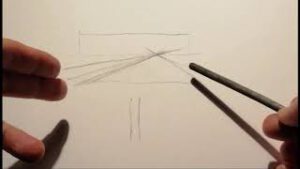 Malerei/Zeichnung - Raum/Perspektive - Einfache 1-Punktfluchtpunktkonstruktionen (Level 1-2)