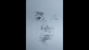 Portrait Advanced - Freie Gesichter aus flächigen-fleckenhaften Spuren entstehen lassen mit der Zeichenkohle (Level 2-3)