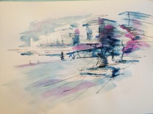 Raum/Figur - Zeichnung/Malerei - "Urban Sketching 2 - lässig mit Farbe" (Level 1-3)
