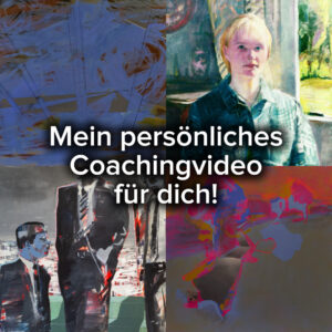 Abbildung mehrer Gemälde von Jan Helbig. Angebot eines persönlichen Videocoachings.